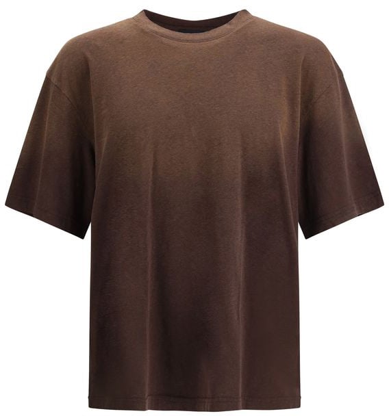 Axel Arigato Axel Arigato Brown Cotton T-Shirt Bruin