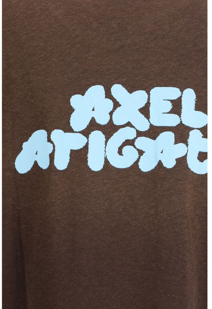 Axel Arigato Axel Arigato Brown Cotton T-Shirt Bruin