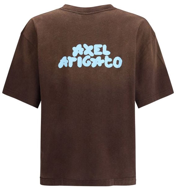 Axel Arigato Axel Arigato Brown Cotton T-Shirt Bruin