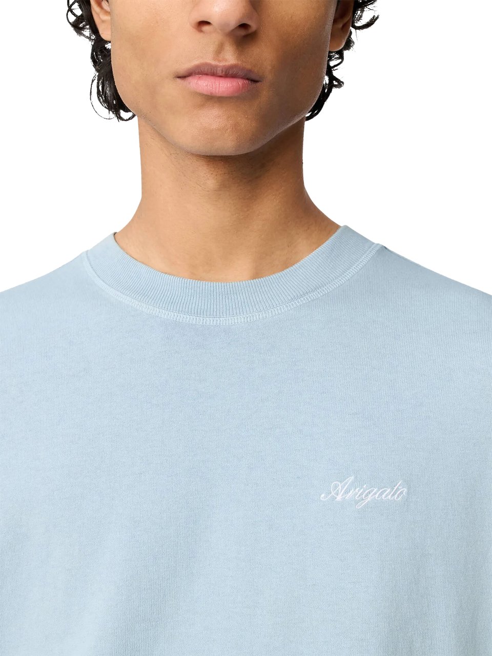 Axel Arigato T-Shirts And Polos Powder Blue Blauw
