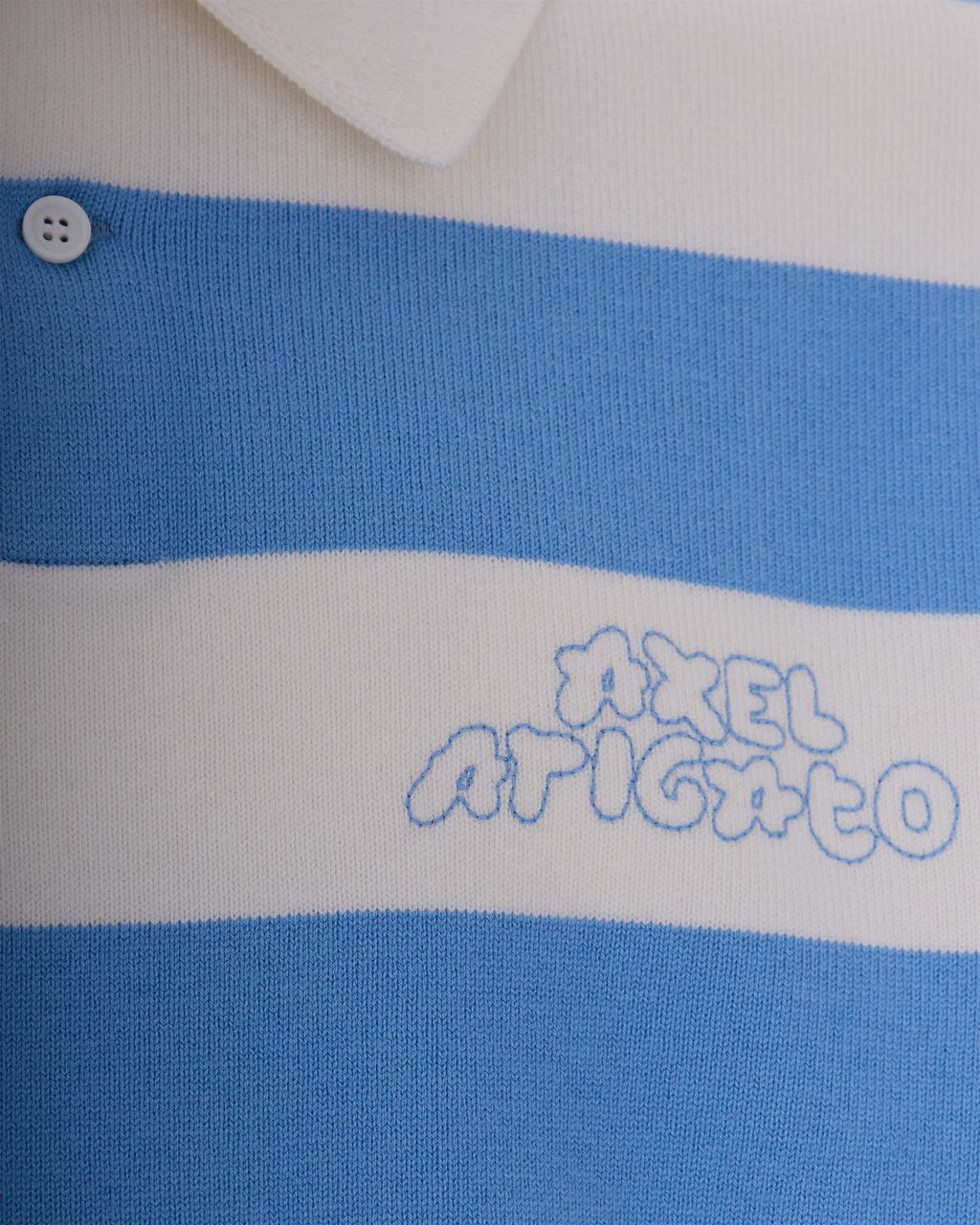 Axel Arigato T-Shirts And Polos White Light Blue Blauw