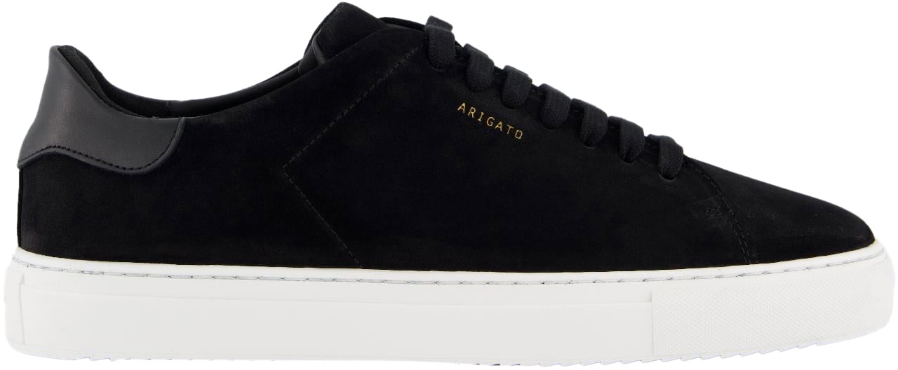 Axel Arigato Heren Clean 90 Suede Sneaker Zwart Zwart