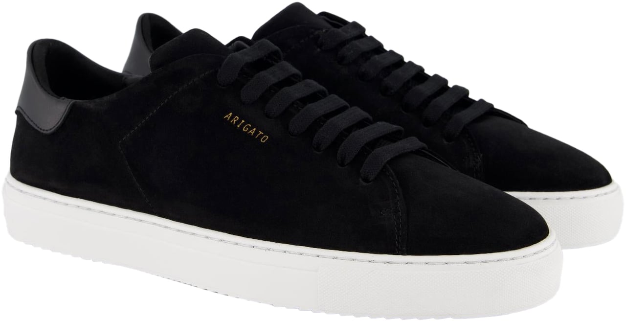 Axel Arigato Heren Clean 90 Suede Sneaker Zwart Zwart