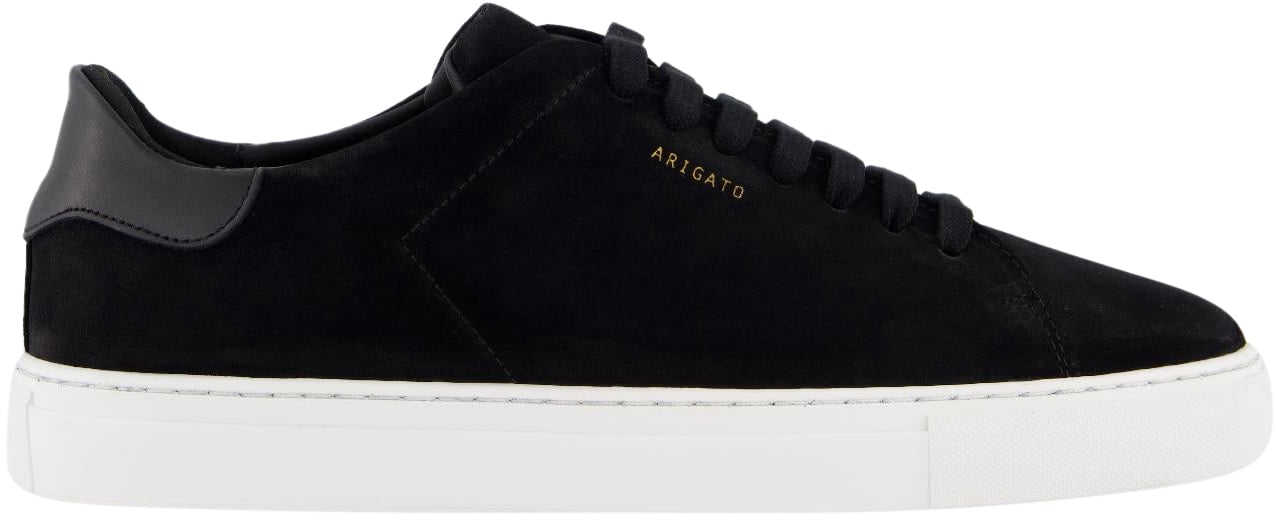 Axel Arigato Heren Clean 90 Suede Sneaker Zwart Zwart