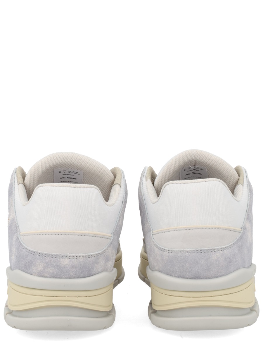 Axel Arigato Area Lo Leather Distressed Sneakers Wit