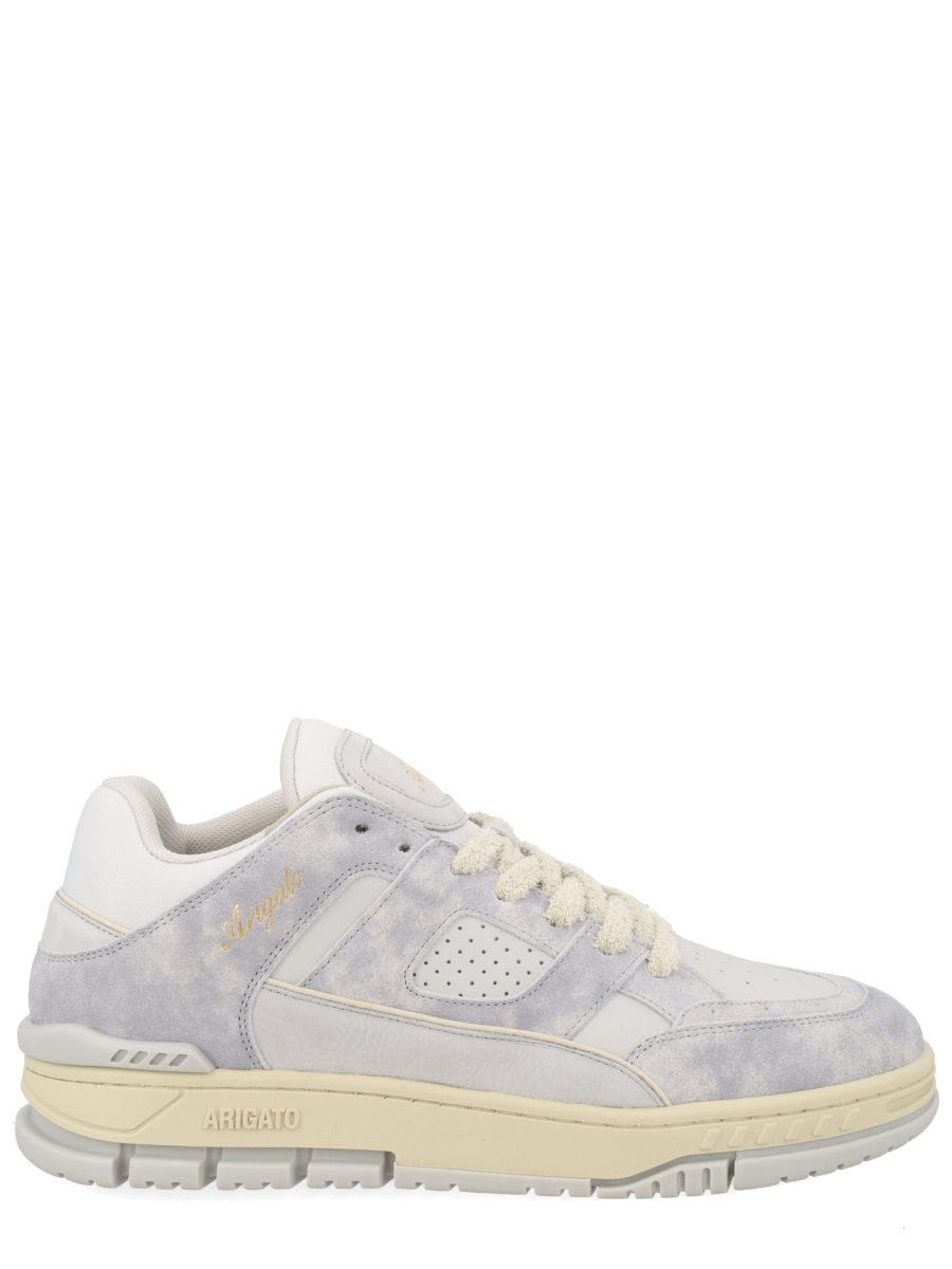 Axel Arigato Area Lo Leather Distressed Sneakers Wit