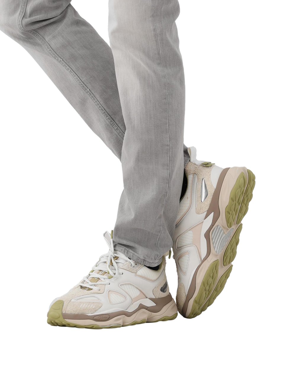 Axel Arigato Axel Arigato Sneakers Beige/Groen Satellite Runner Beige