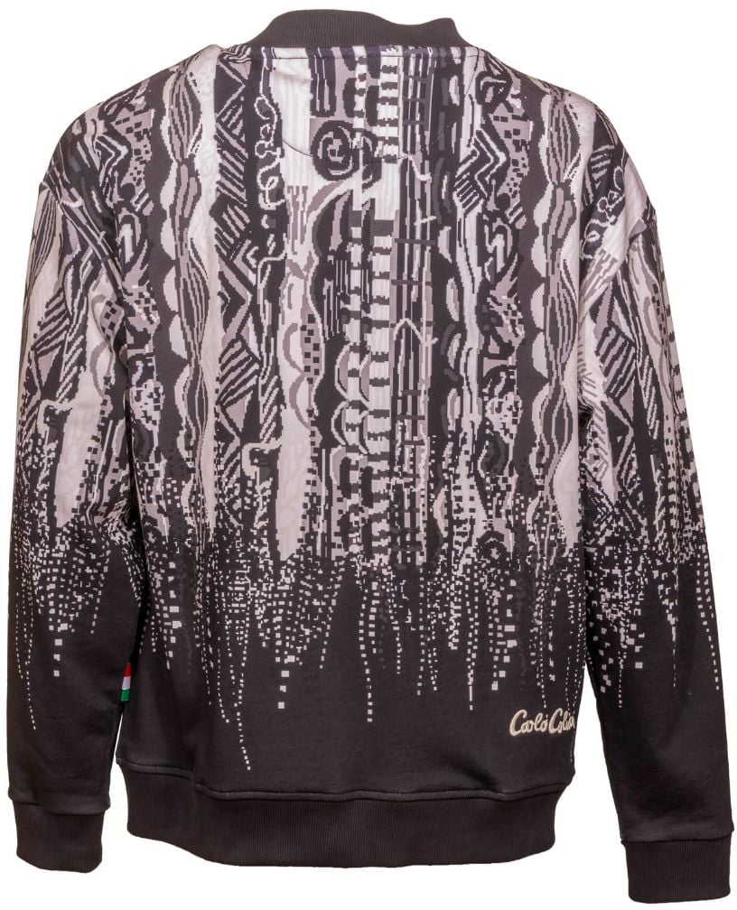 Carlo Colucci Carlo Colucci Allover Print Vest Dark Grey Grijs