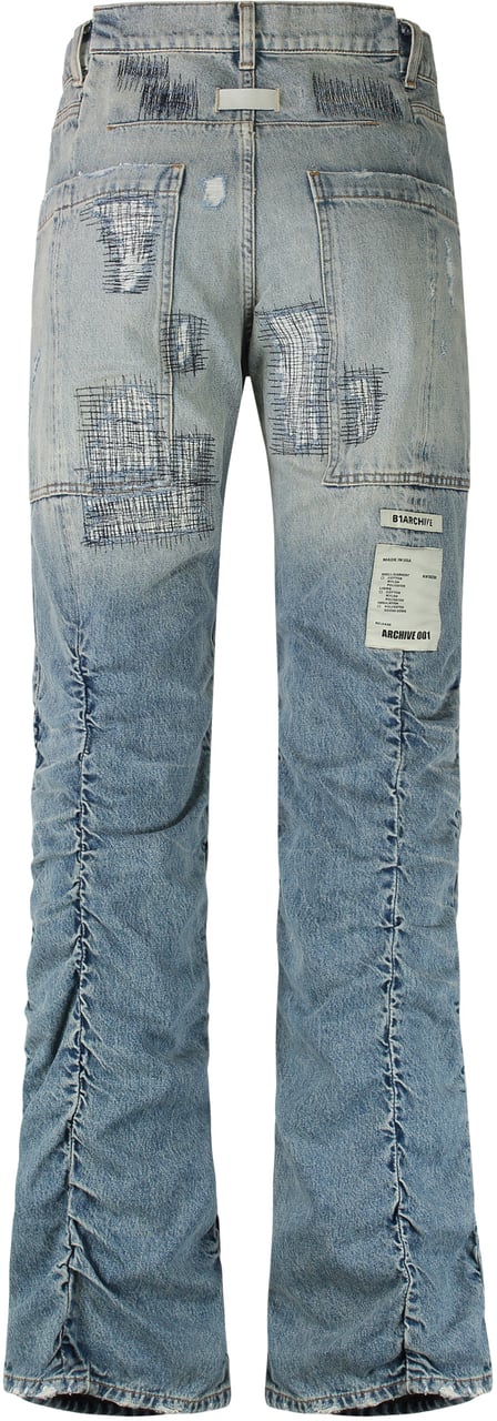 B1 Archive 5-pocket straight-leg jeans Blauw