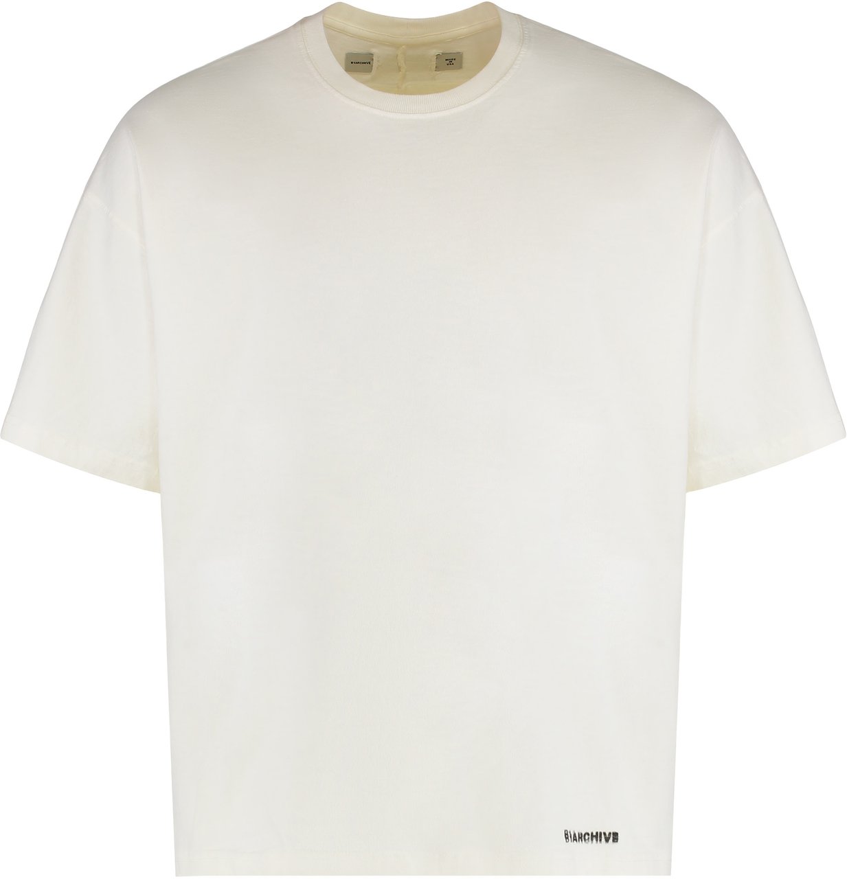 B1 Archive Cotton crew-neck T-shirt Wit