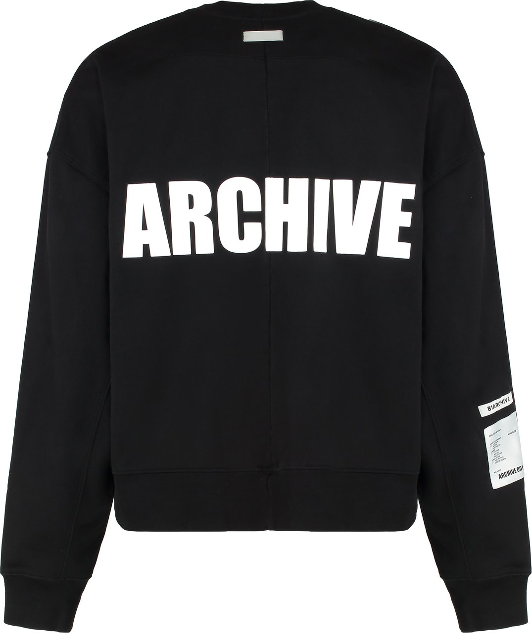 B1 Archive Cotton crew-neck sweatshirt Zwart