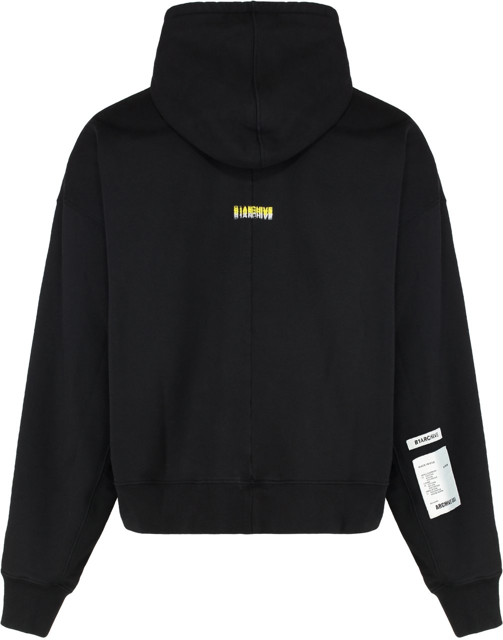 B1 Archive Cotton hoodie Zwart