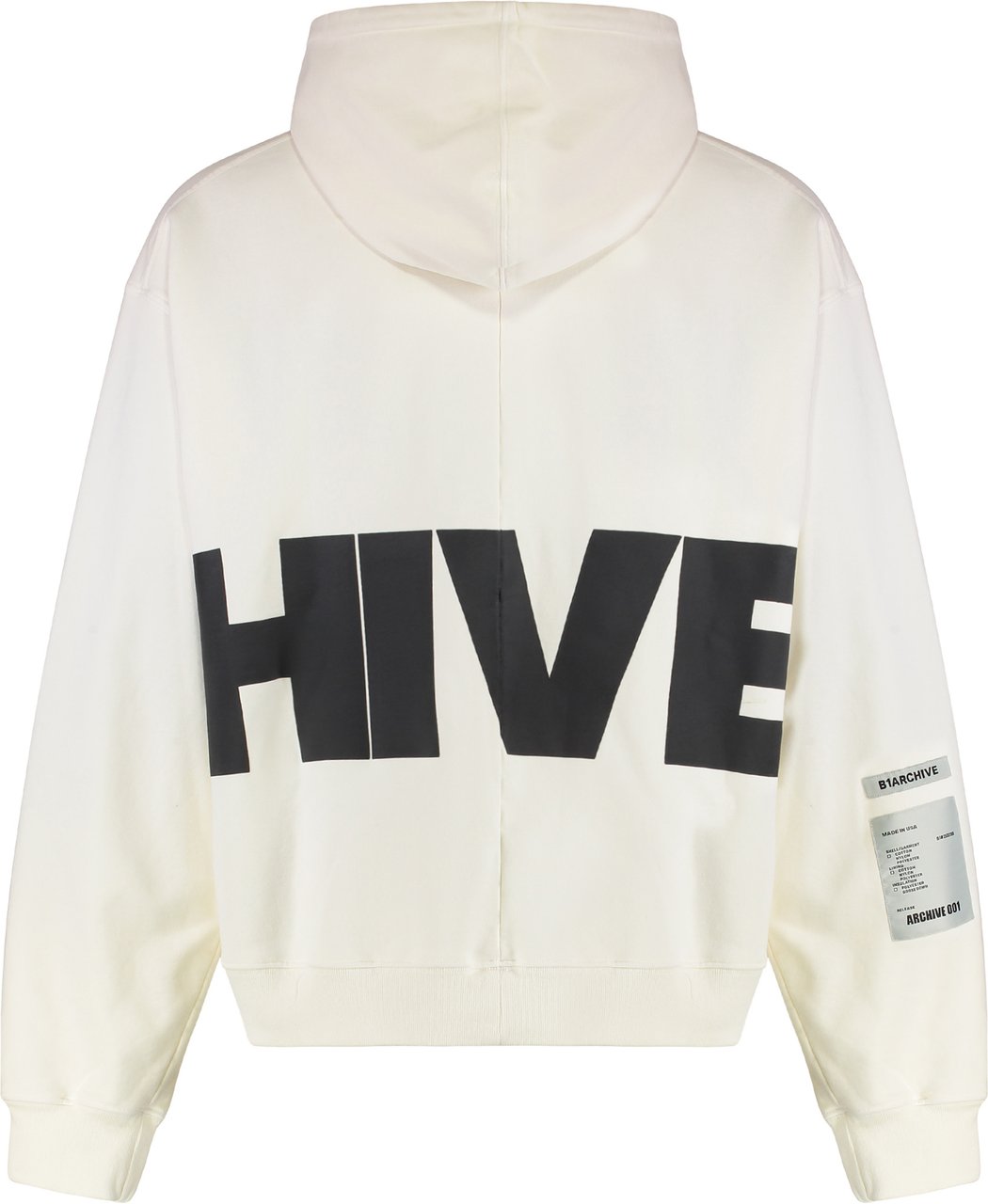 B1 Archive Cotton hoodie Wit