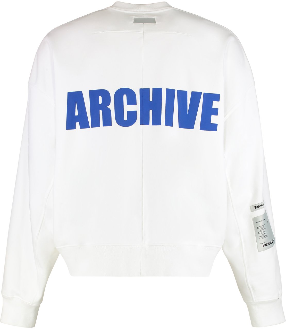 B1 Archive Cotton crew-neck sweatshirt Wit