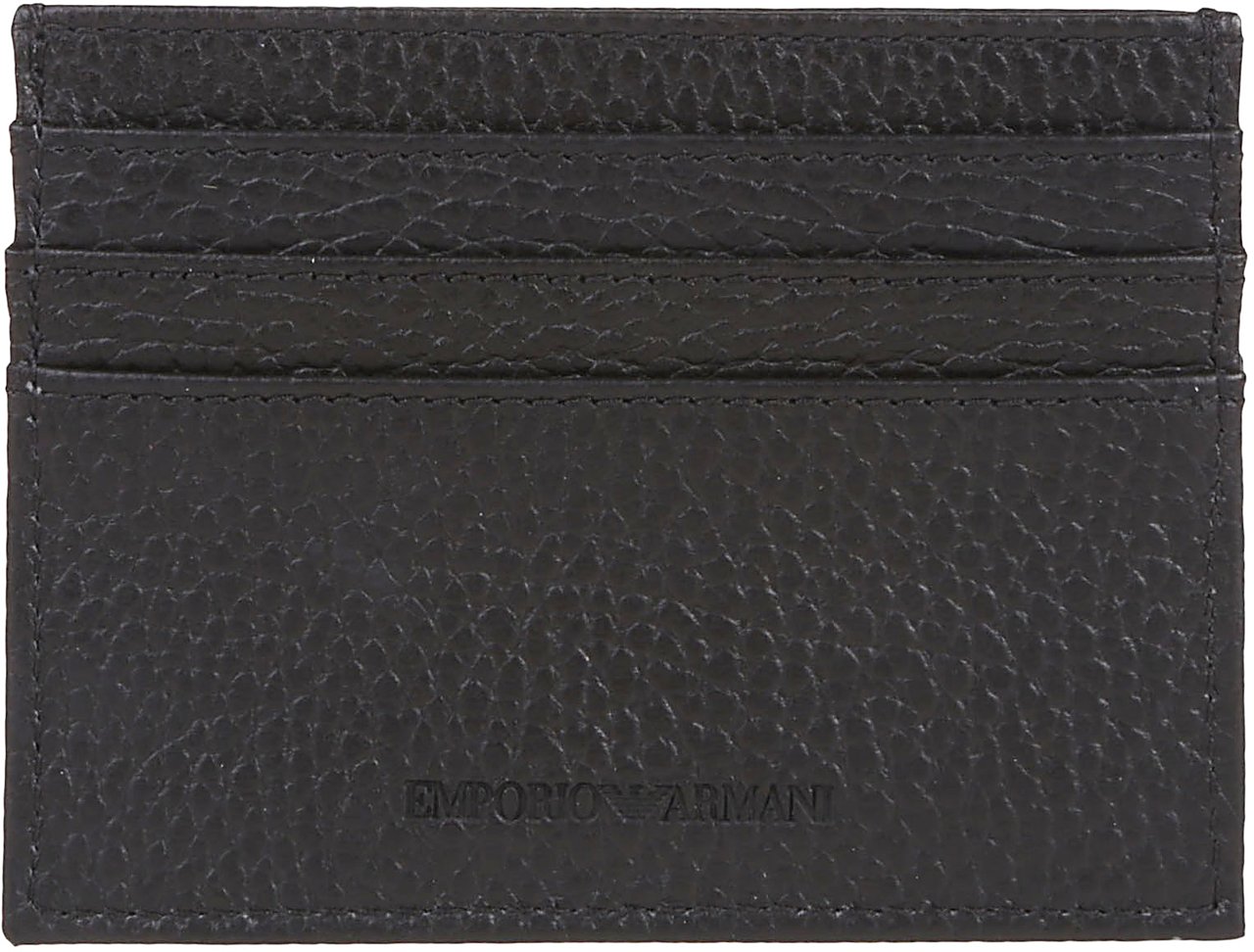 Emporio Armani Credit Card Holder Black Zwart