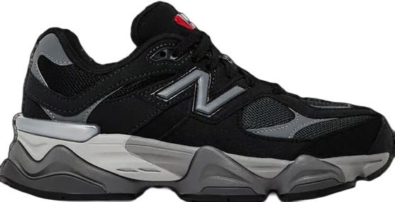 New Balance 9060 Black Grey (GS) Zwart