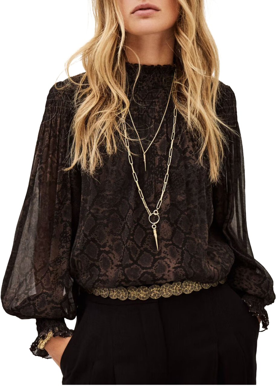 BA&SH Ba&sh Shamy Tops Zwart 1h25sham Zwart