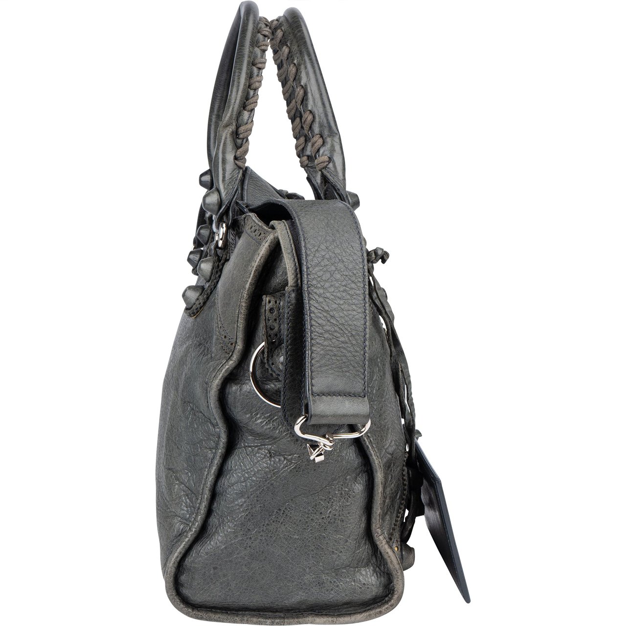 Balenciaga Balenciaga Grey Leather Classic City Handbag Divers