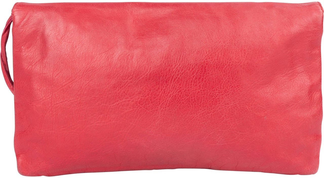 Balenciaga Pink Leather City Clutch Rood