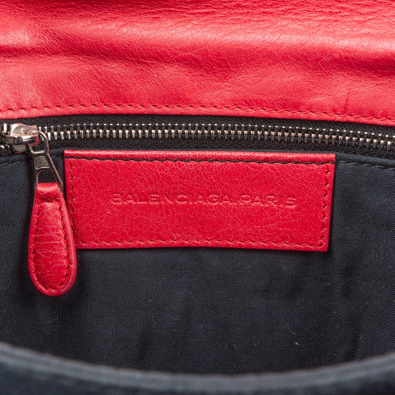 Balenciaga Balenciaga Pink Leather City Clutch Rood