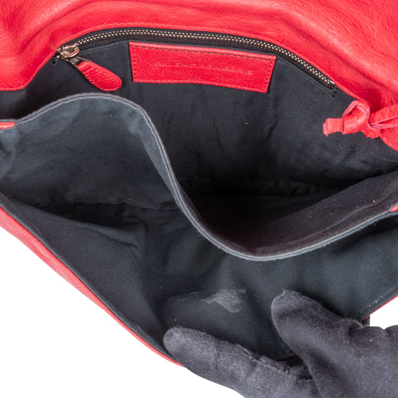 Balenciaga Balenciaga Pink Leather City Clutch Rood