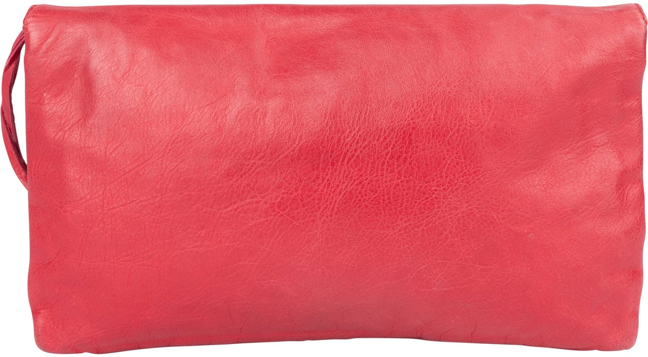 Balenciaga Balenciaga Pink Leather City Clutch Rood