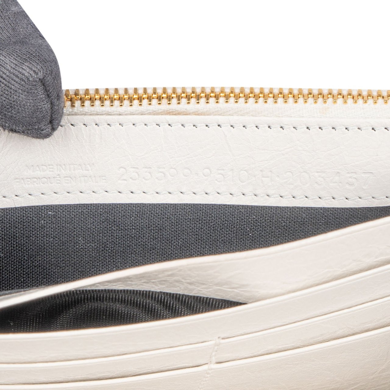 Balenciaga Balenciaga White Leather City Wallet Wit