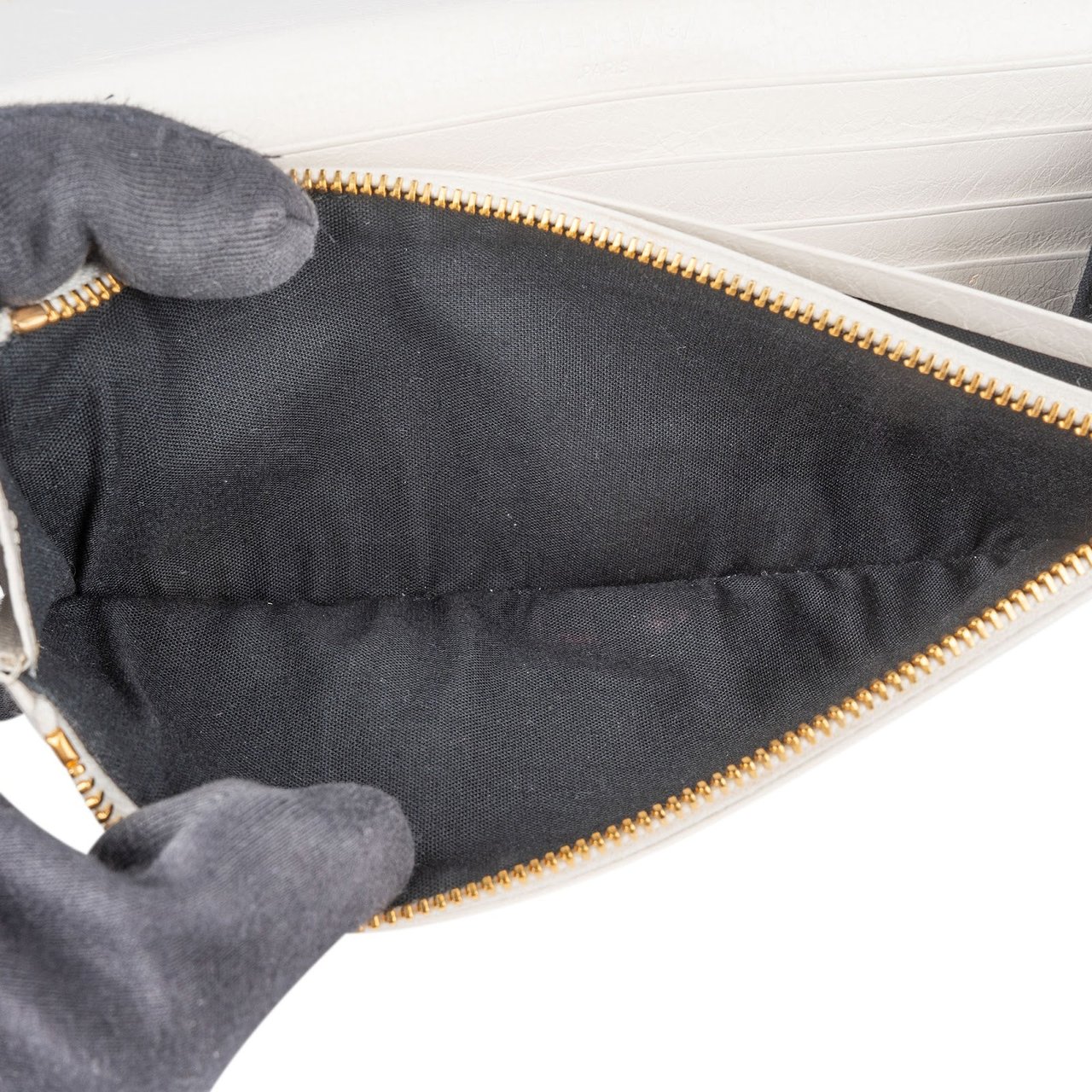 Balenciaga Balenciaga White Leather City Wallet Wit