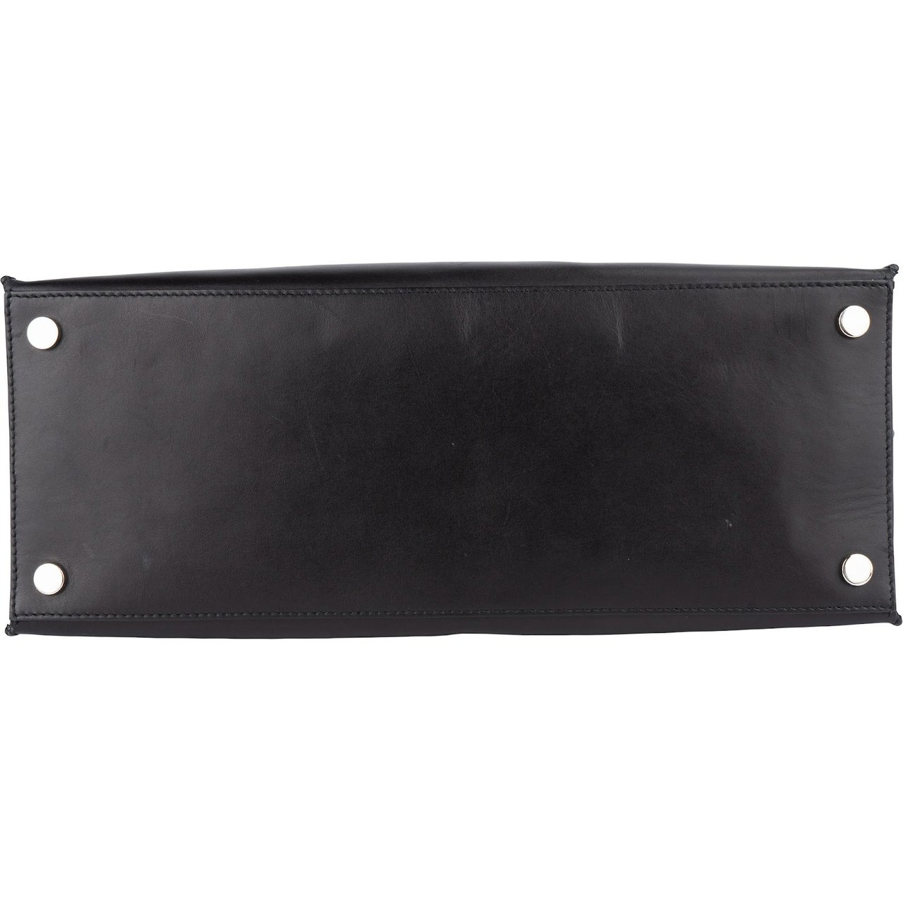 Balenciaga Balenciaga Black Leather Marble Padlock Tote Shoulder Bag Zwart