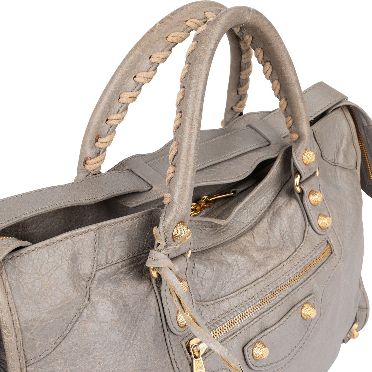 Balenciaga Balenciaga Grey Leather City Handbag Divers