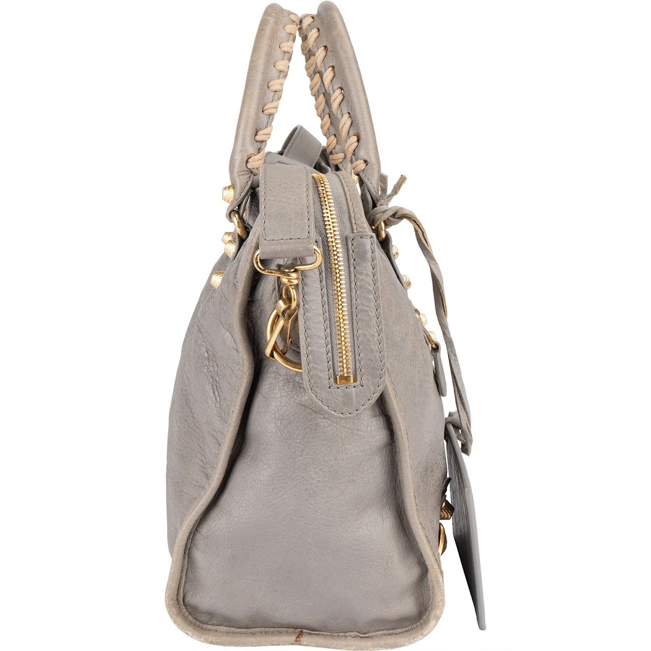 Balenciaga Balenciaga Grey Leather City Handbag Divers