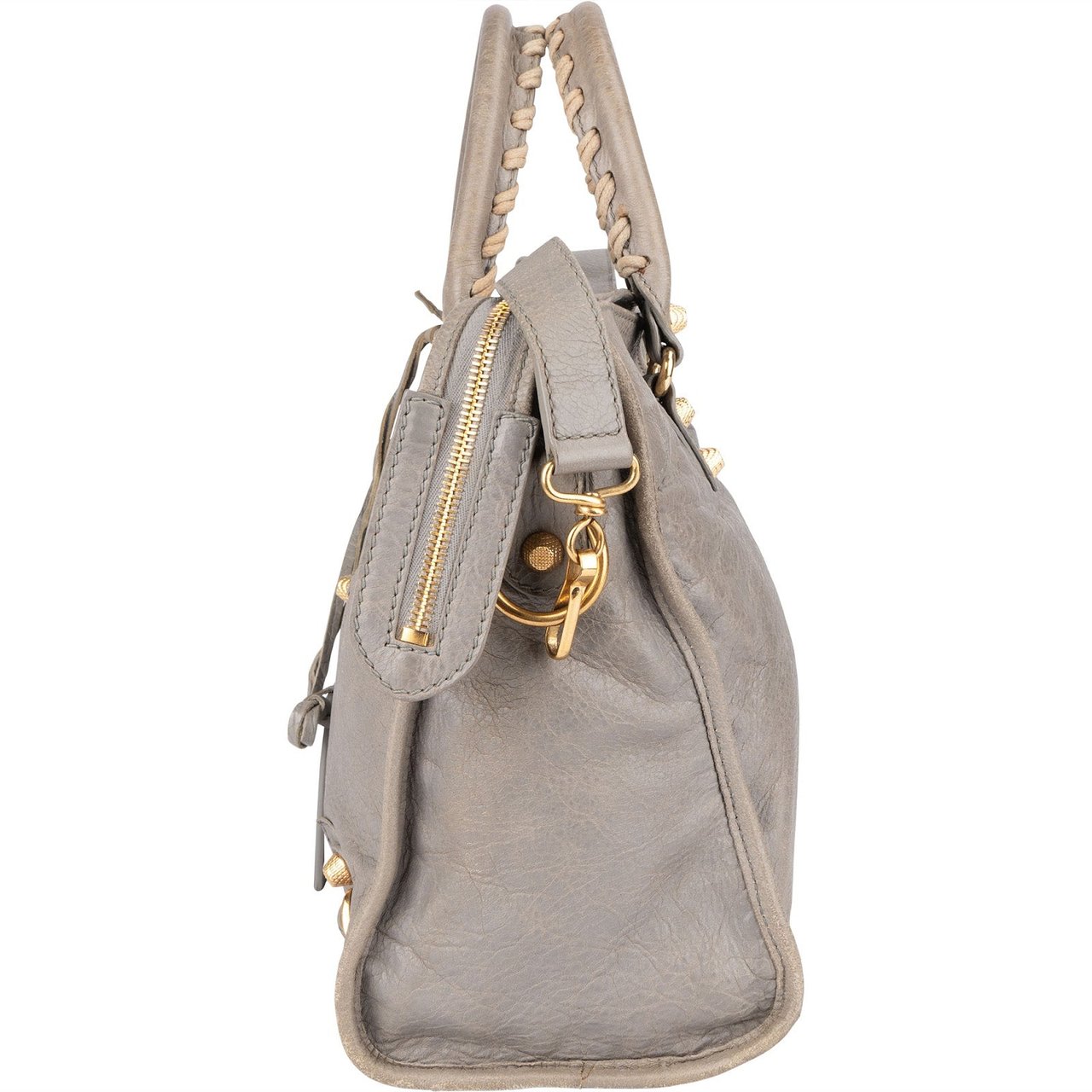 Balenciaga Balenciaga Grey Leather City Handbag Divers