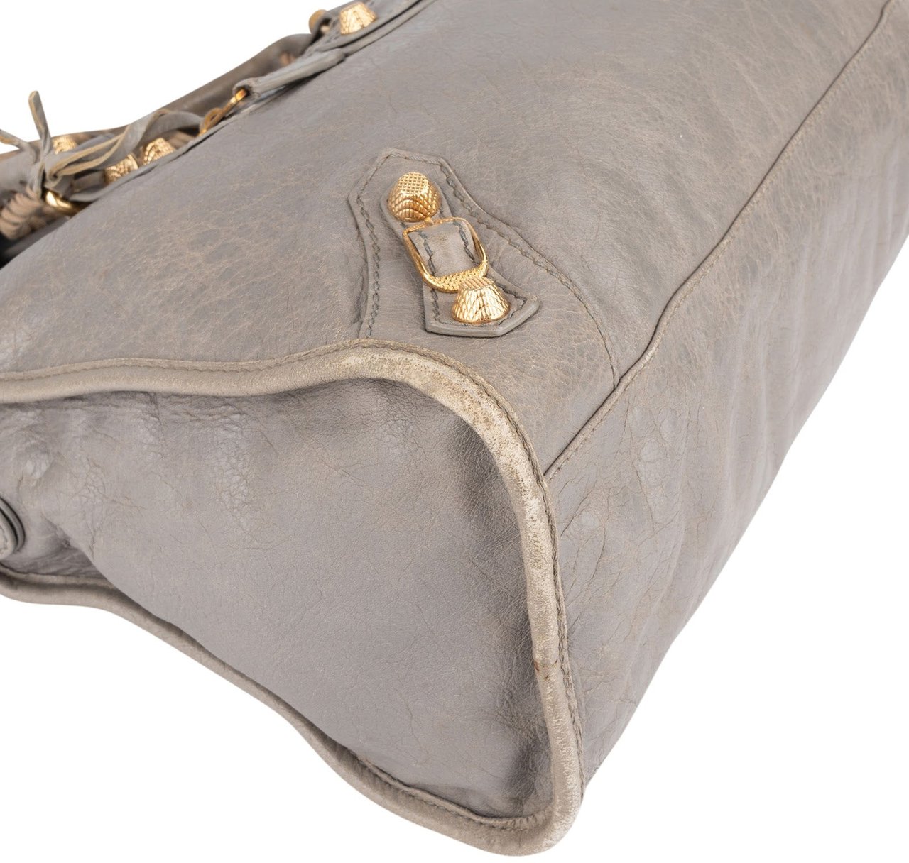 Balenciaga Balenciaga Grey Leather City Handbag Divers