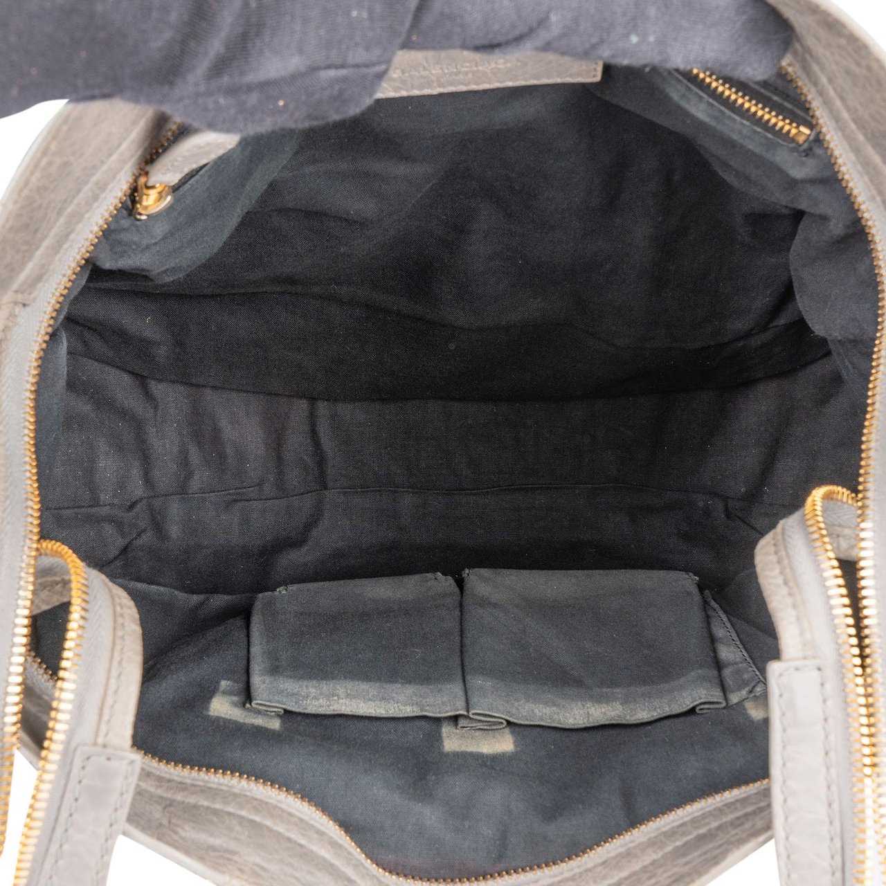 Balenciaga Balenciaga Grey Leather City Handbag Divers