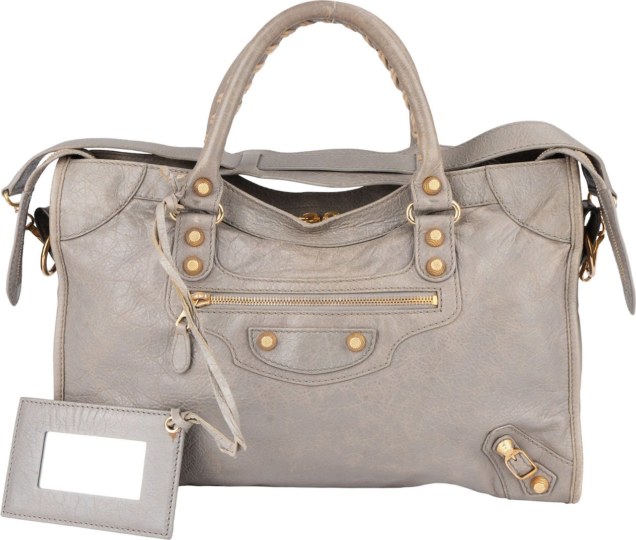 Balenciaga Balenciaga Grey Leather City Handbag Divers