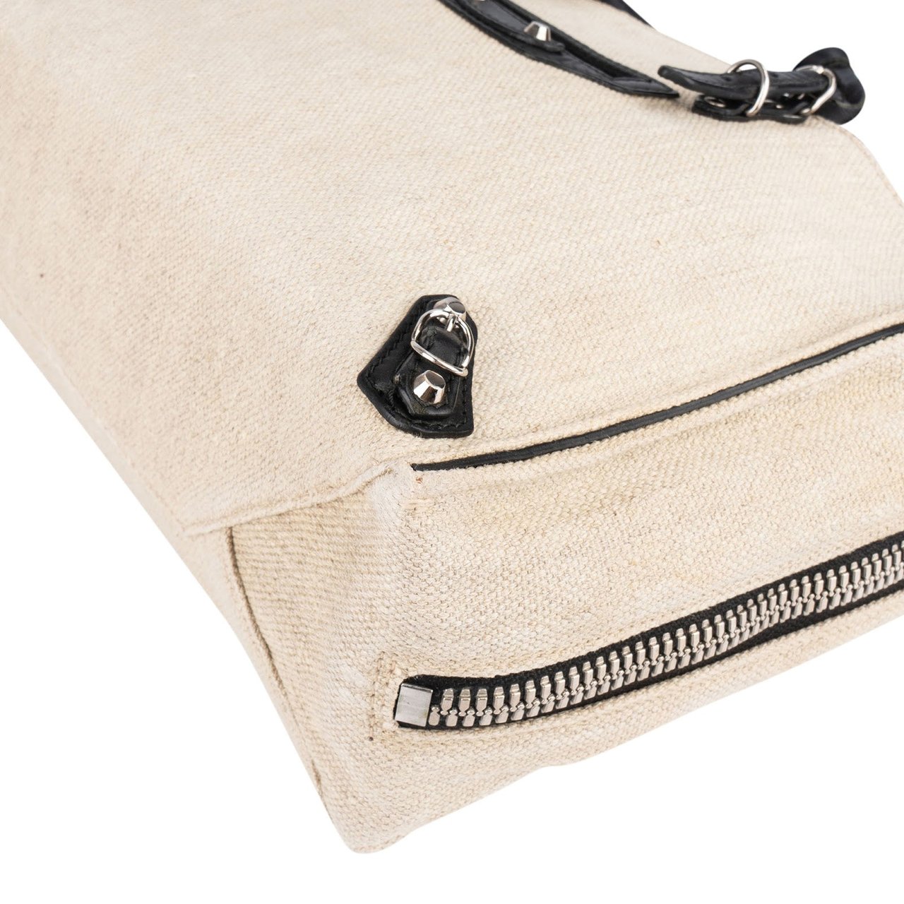 Balenciaga Balenciaga Canvas Mini City Handbag Beige