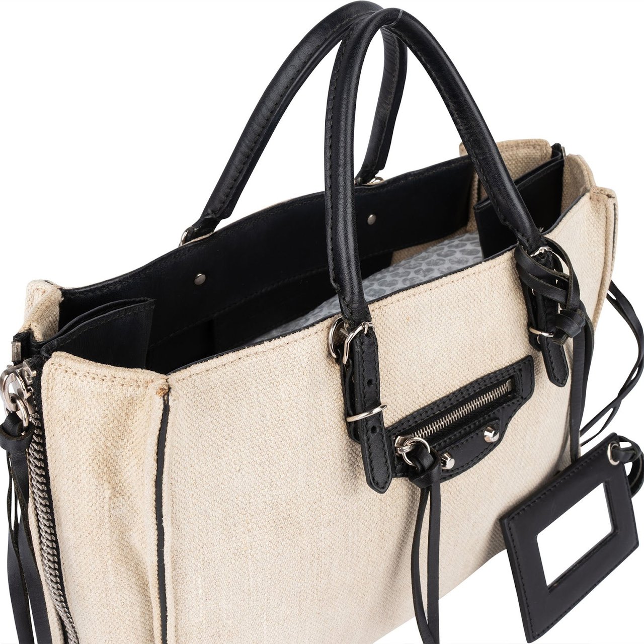 Balenciaga Balenciaga Canvas Mini City Handbag Beige