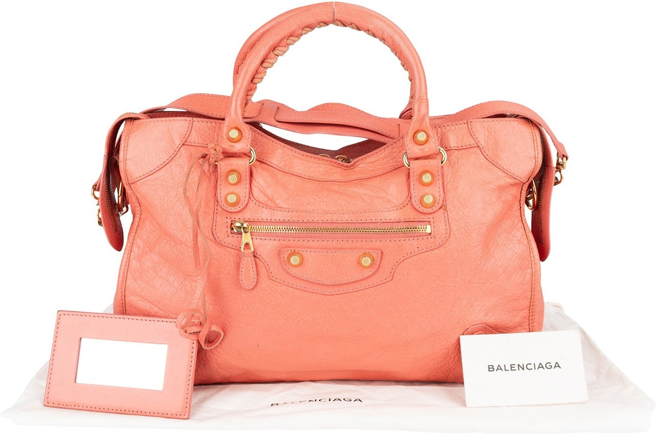 Balenciaga Balenciaga Pink Leather Classic City Handbag Divers