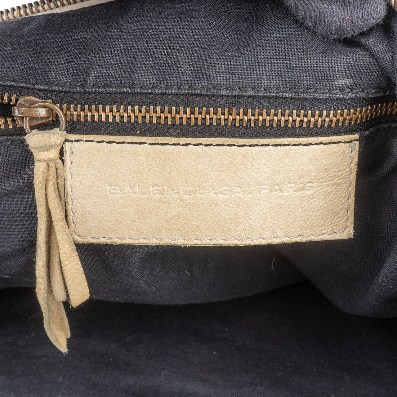 Balenciaga Balenciaga Beige Leather The Day City Hobo Shoulder Bag Divers