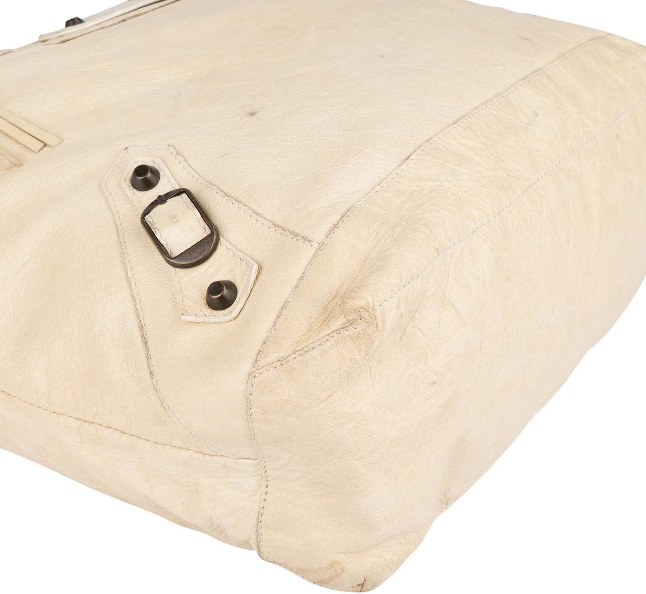 Balenciaga Balenciaga Beige Leather The Day City Hobo Shoulder Bag Divers