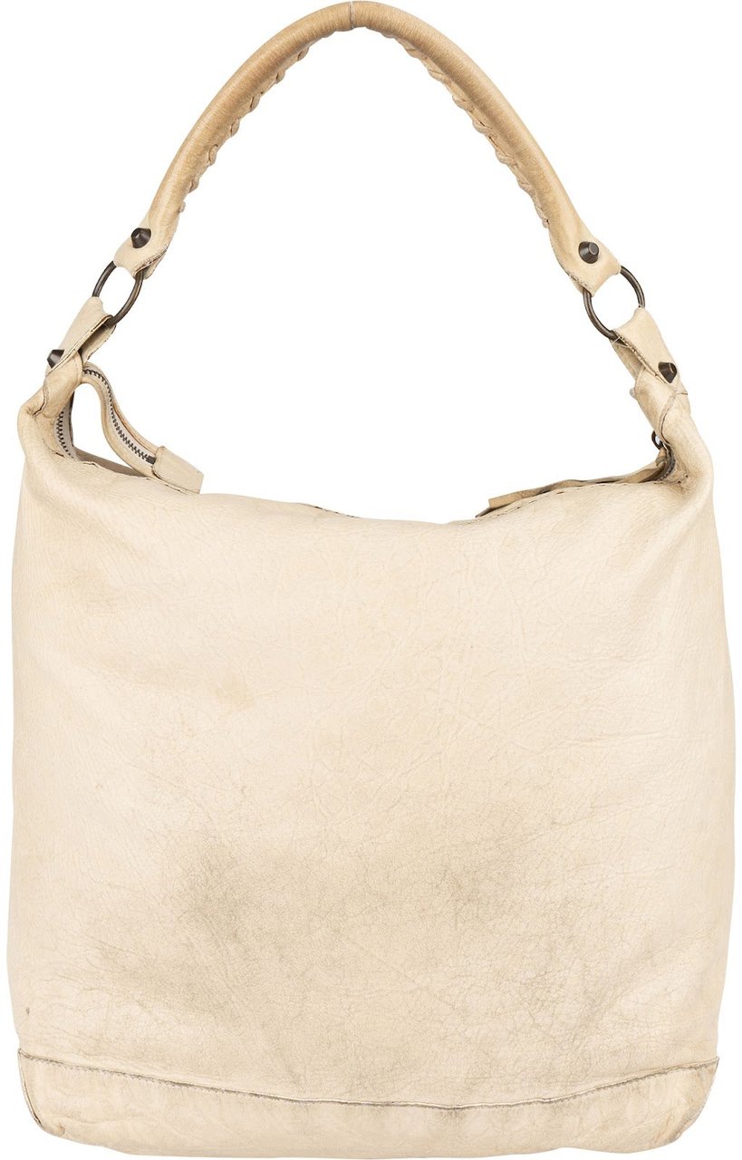 Balenciaga Balenciaga Beige Leather The Day City Hobo Shoulder Bag Divers