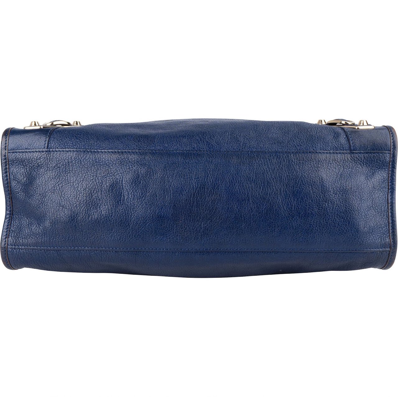 Balenciaga Balenciaga Blue Leather City Handbag Blauw