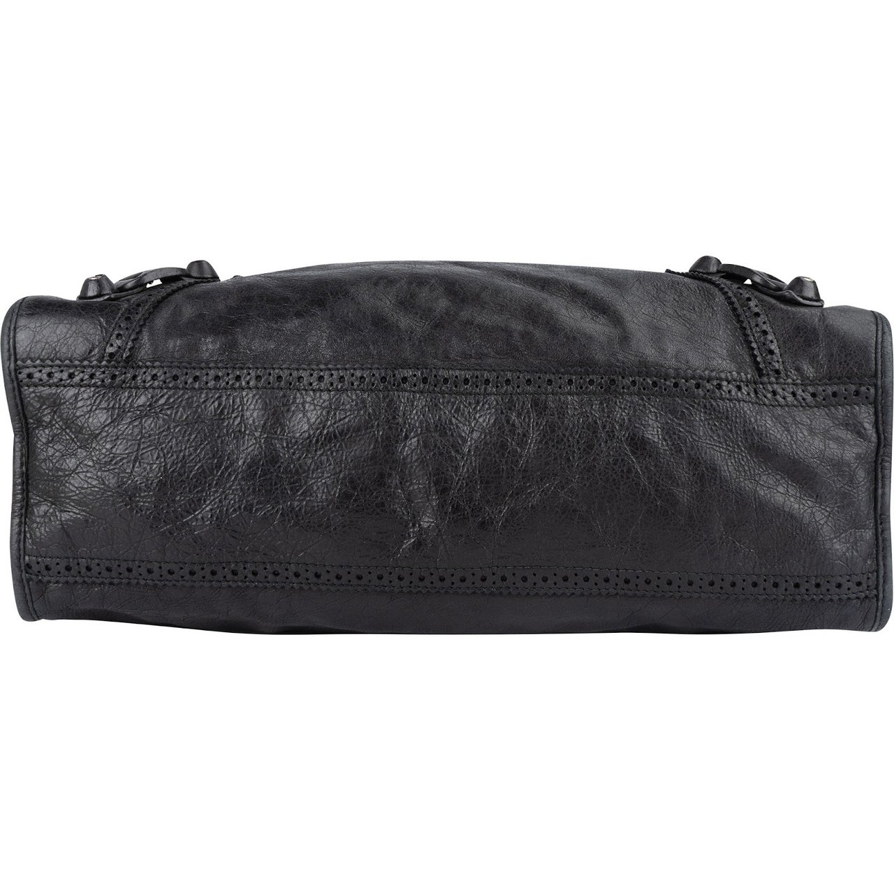 Balenciaga Balenciaga Black Leather City Handbag Zwart