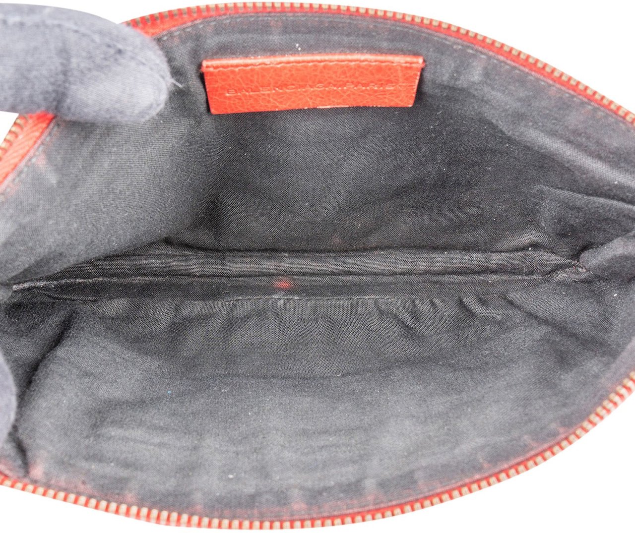 Balenciaga Balenciaga Red Leather Mini City Crossbody Bag Rood