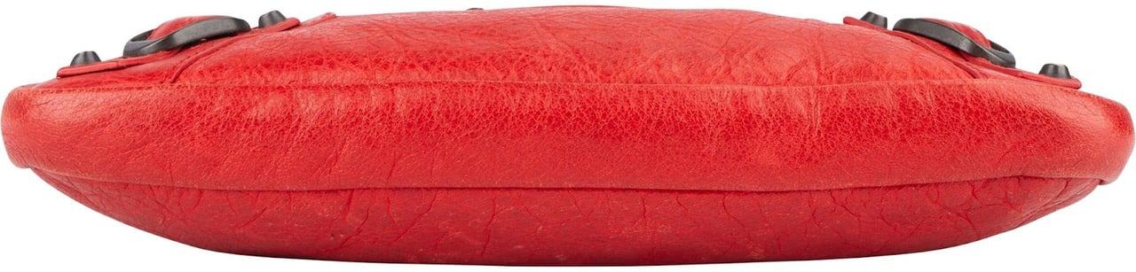 Balenciaga Red Leather Mini City Crossbody Bag Rood