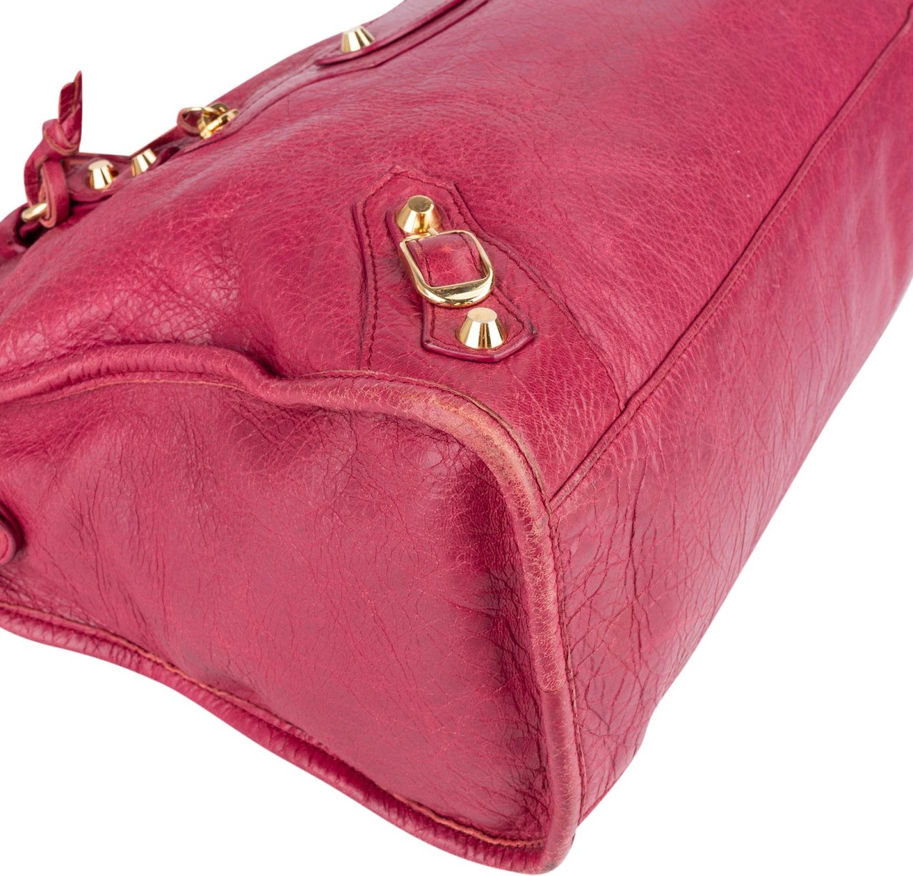 Balenciaga Balenciaga Pink Leather Classic City Handbag Rood