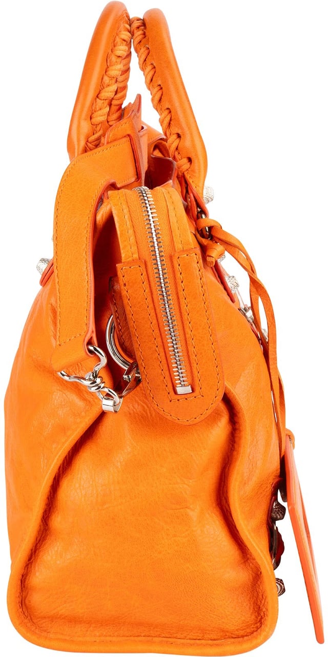 Balenciaga Balenciaga Orange Leather City Handbag Oranje
