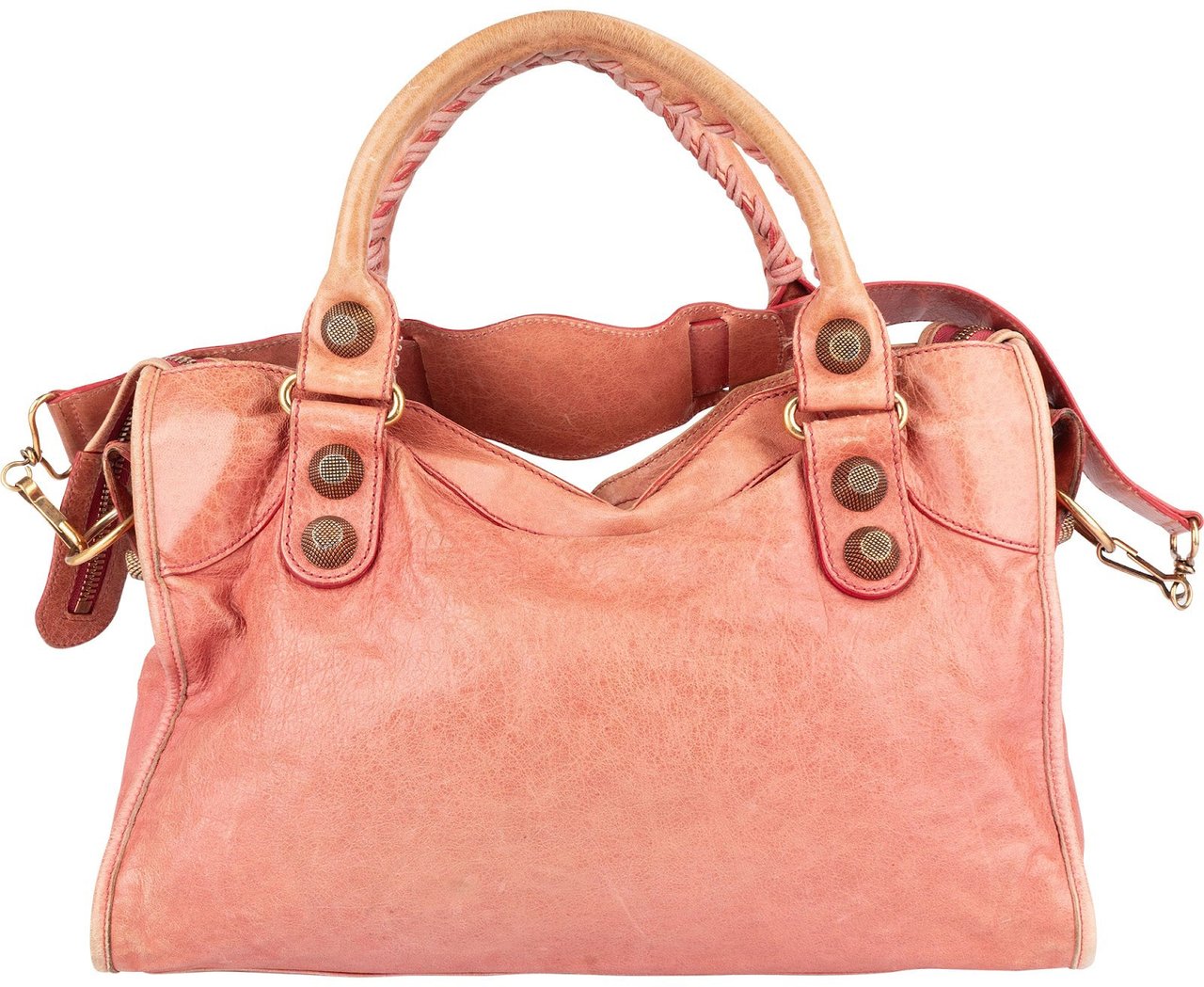 Balenciaga Balenciaga Pink Leather City Handbag Divers