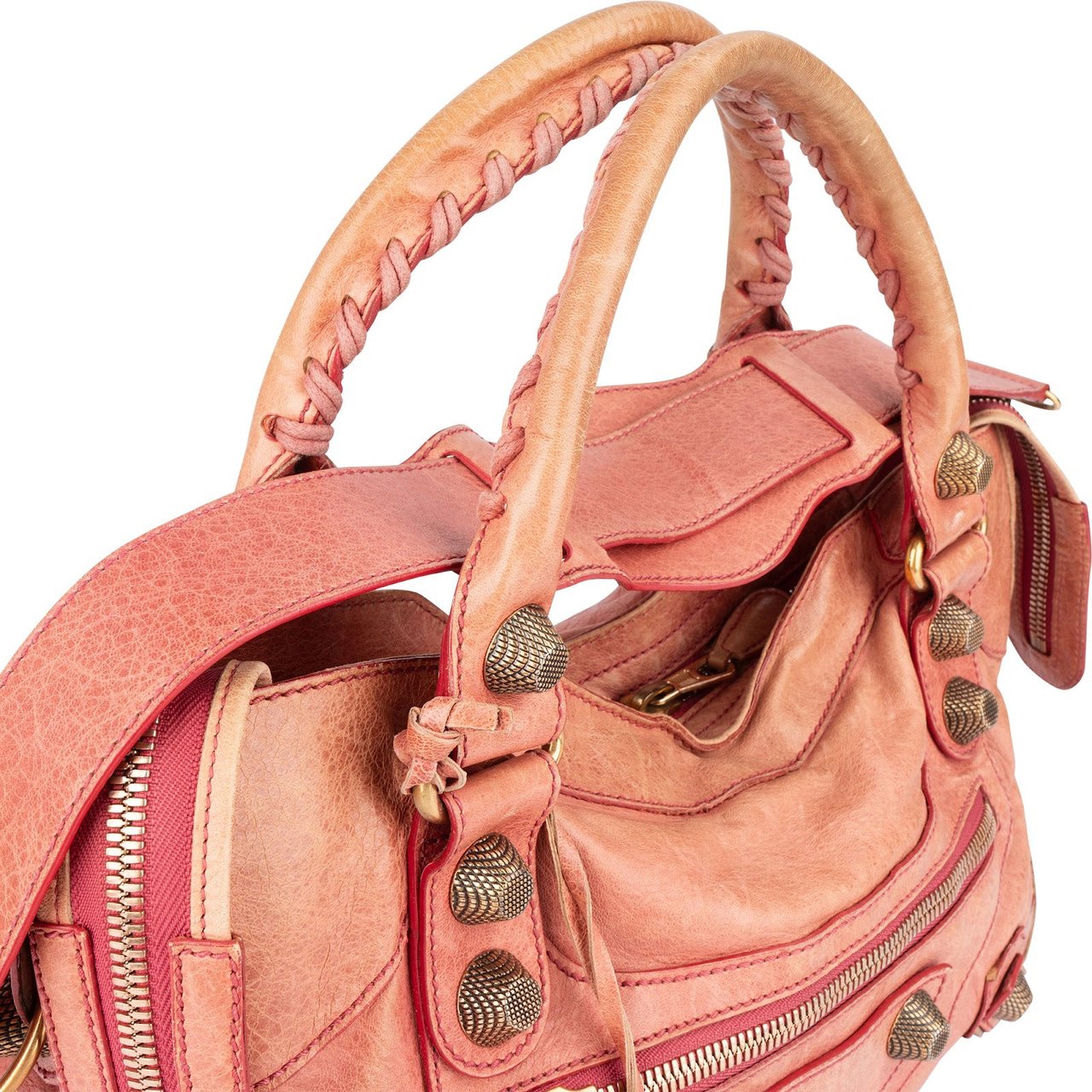 Balenciaga Balenciaga Pink Leather City Handbag Divers