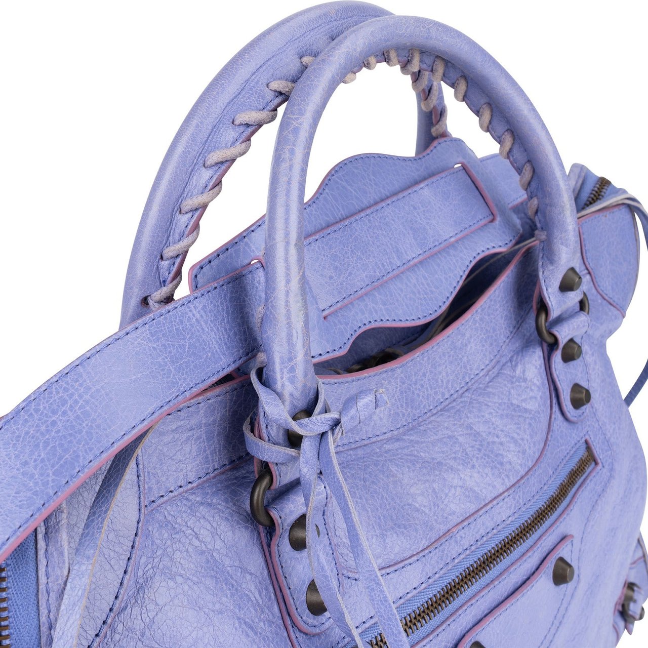 Balenciaga Balenciaga Lilac Leather Classic City Handbag Paars